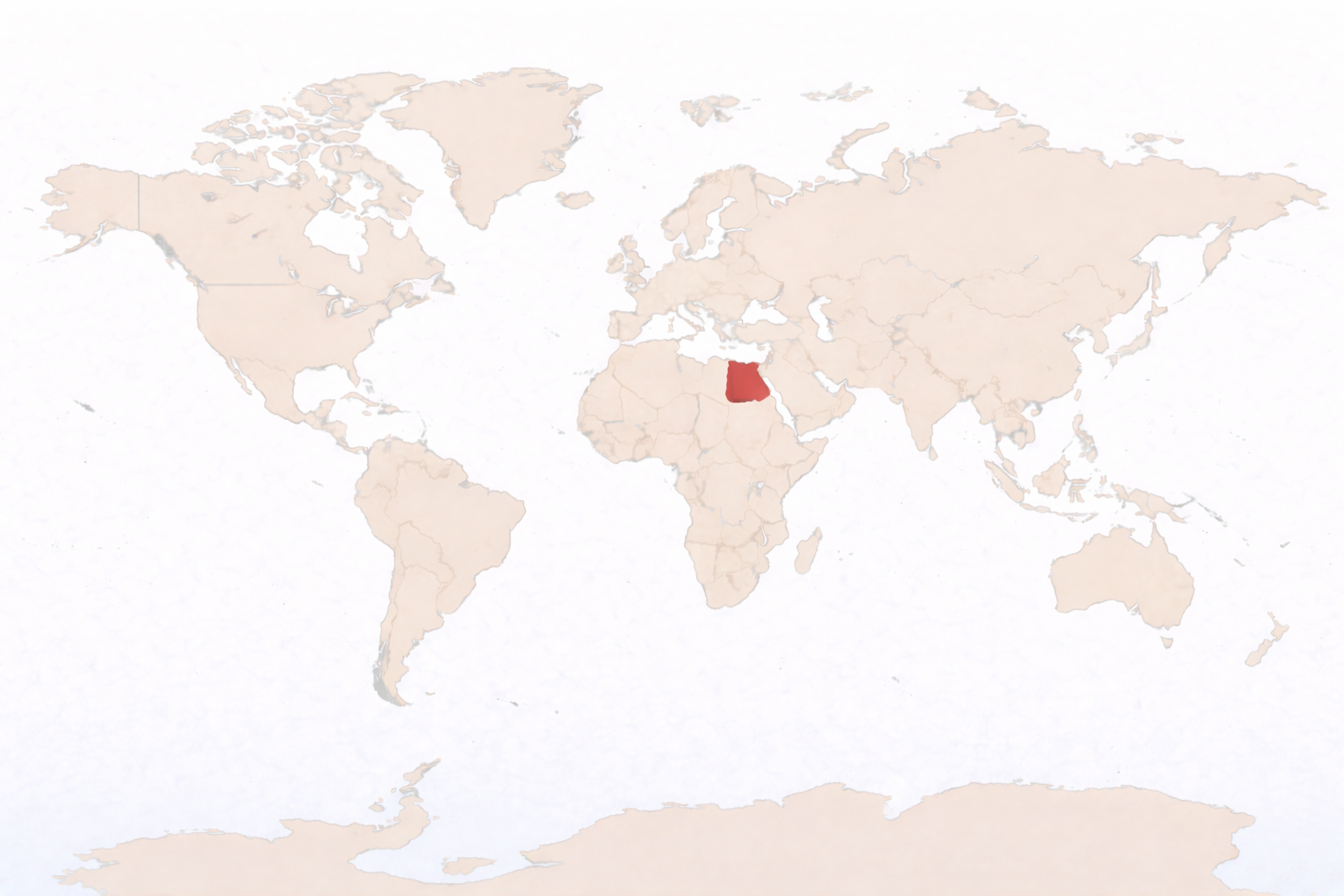 Egypt on world map
