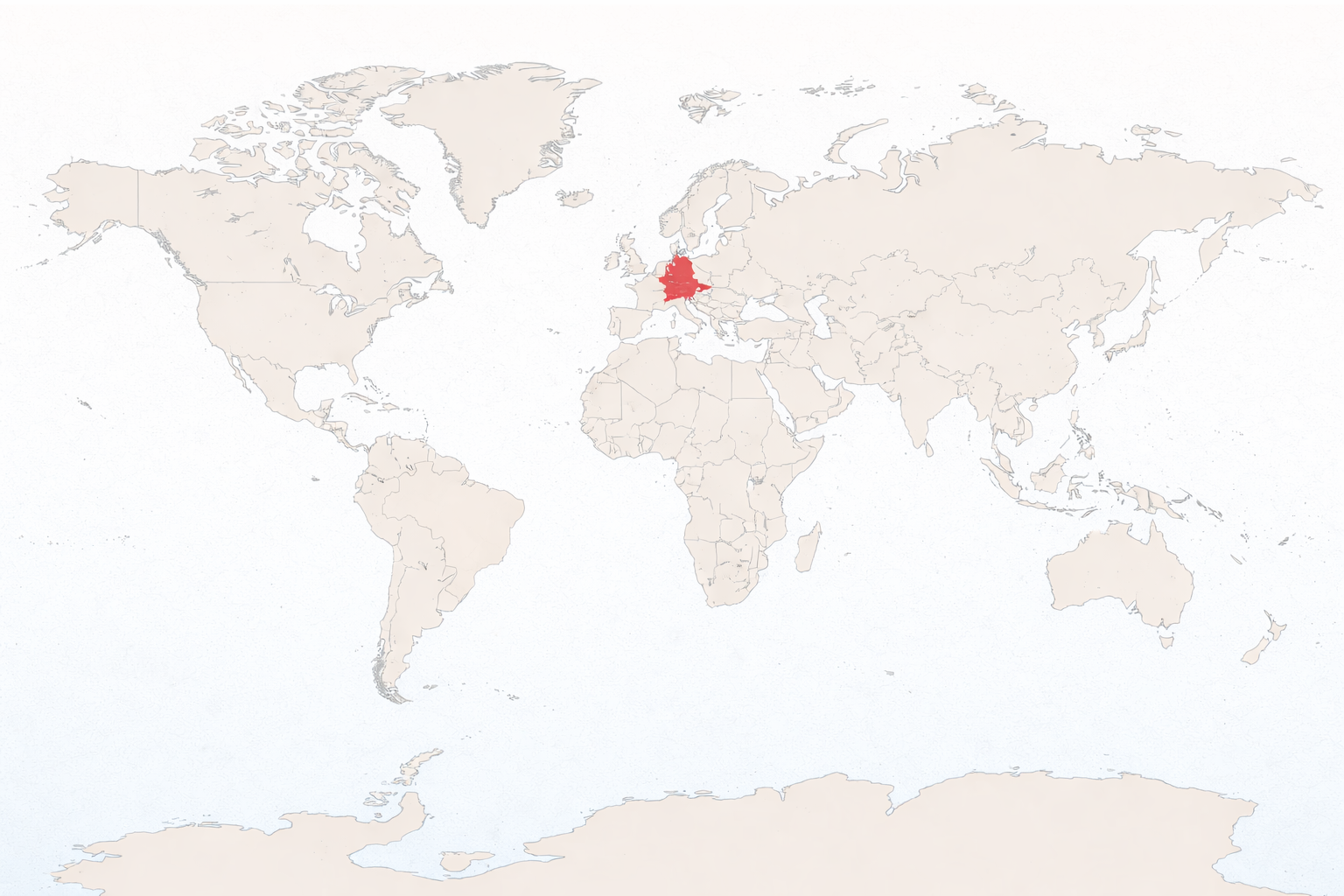 Germany on world map