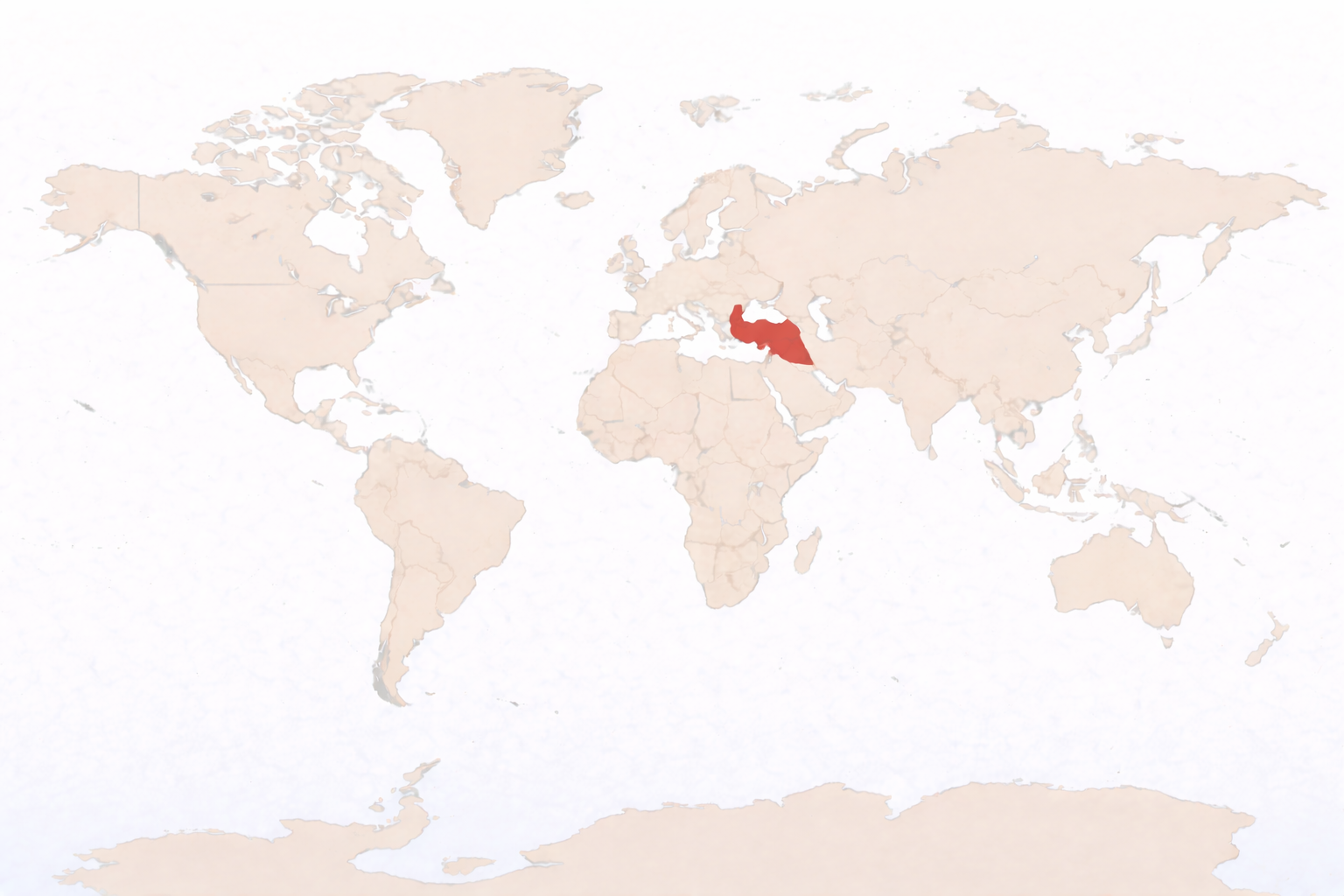 Iran on world map