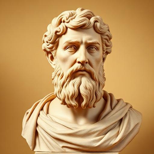 Bust of the geographer Strabo